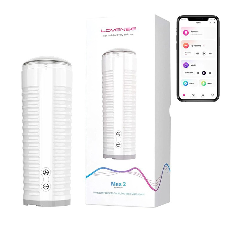 Lovense Max 2 âm đạo giả tự động rung co bóp điều khiển smartphone