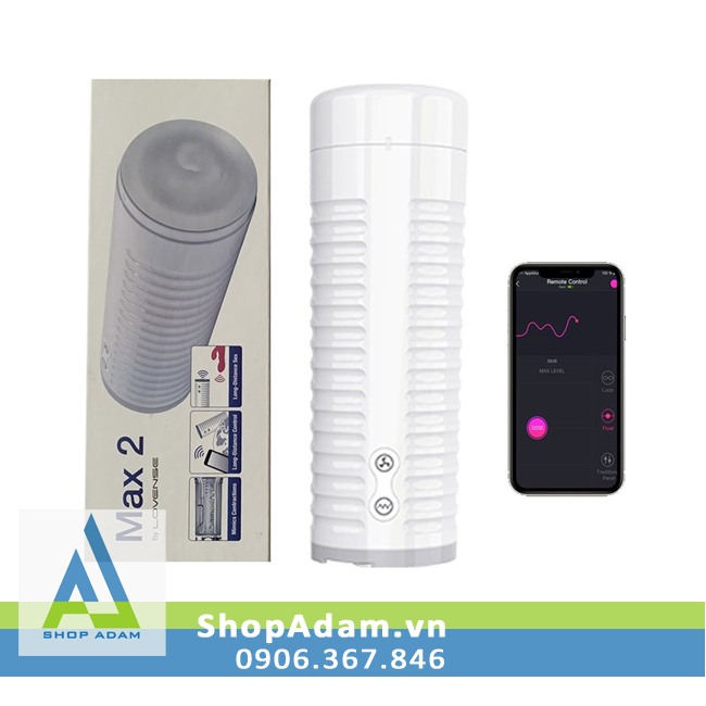 Lovense Max 2 âm đạo giả tự động rung co bóp điều khiển smartphone