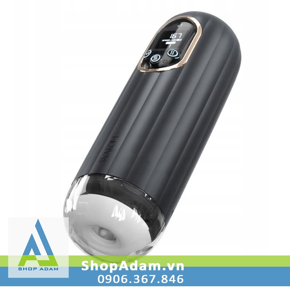 Máy tự sướng nam Svakom Bert có màn hình LCD rung thụt mạnh