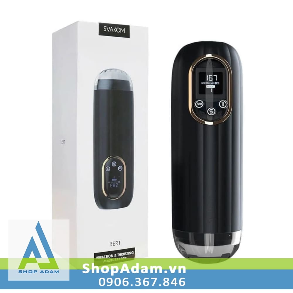 Svakom Bert máy tự sướng nam rung thụt LCD 10 chế độ đa dạng