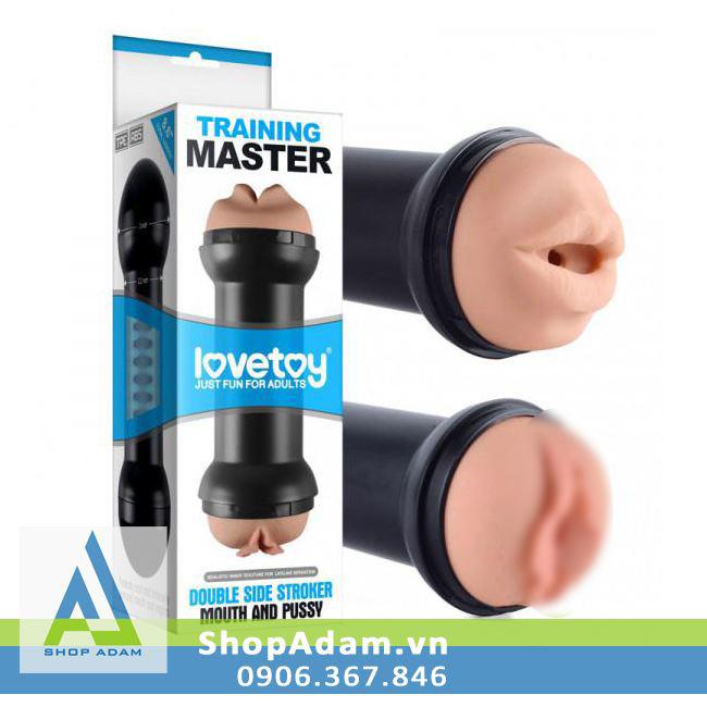 Đồ chơi nam 2 đầu âm đạo miệng Lovetoy Double Side cảm giác thật chân thực 