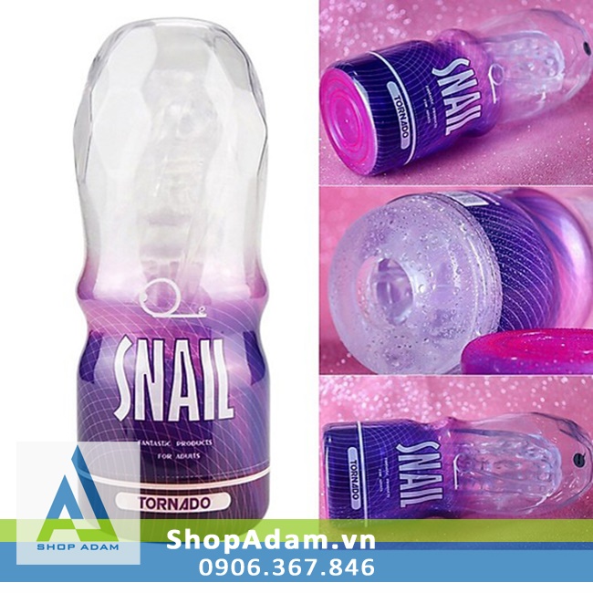 Snail Transparent Male Masturbation Cup Soft TPE