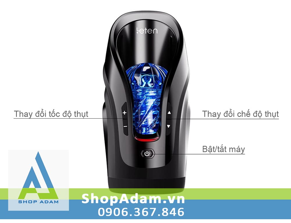 Máy Thủ Dâm Nam Thụt Tự Động Có Âm Thanh Leten Luxury Siêu Thực