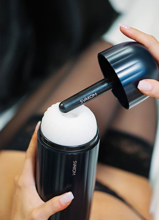 Máy thủ dâm Svakom Sam Neo 2 Pro sưởi ấm kết nối App rung mút