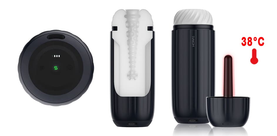 Máy thủ dâm Svakom Sam Neo 2 Pro sưởi ấm kết nối App rung mút