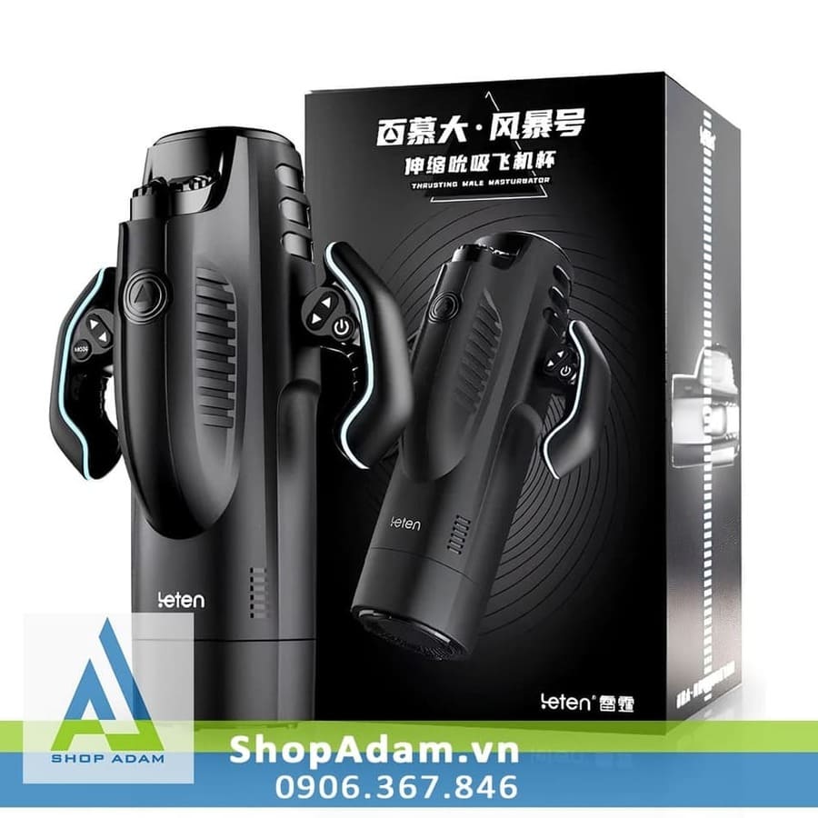 Kho sỉ Leten Bermuda Storm máy làm tình tự động thụt hút sưởi ấm cho nam hàng xách tay