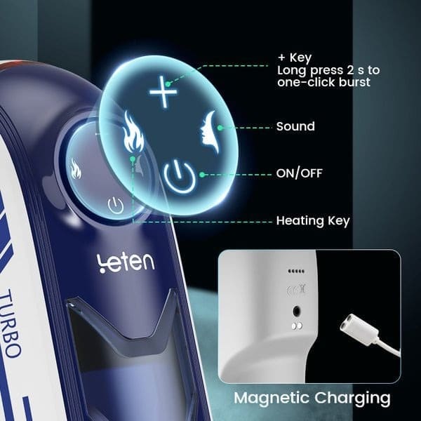 Leten X Speed Turbo máy tự sướng nam có sưởi ấm âm thanh tăng khoái