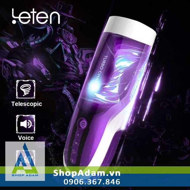 Máy thủ dâm nam Leten Rola Turbo Charger xoay thụt âm thanh sống động