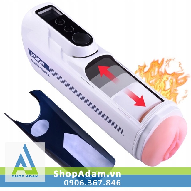 Leten A380 V4 âm đạo giả tự động thụt sưởi ấm âm thanh kích thích