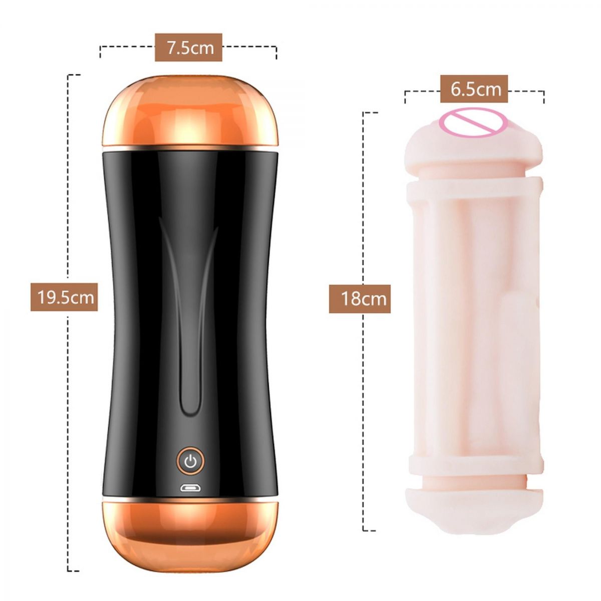 Âm đạo giả mini 2 đầu siêu rung Fox chất lượng cao giá tốt