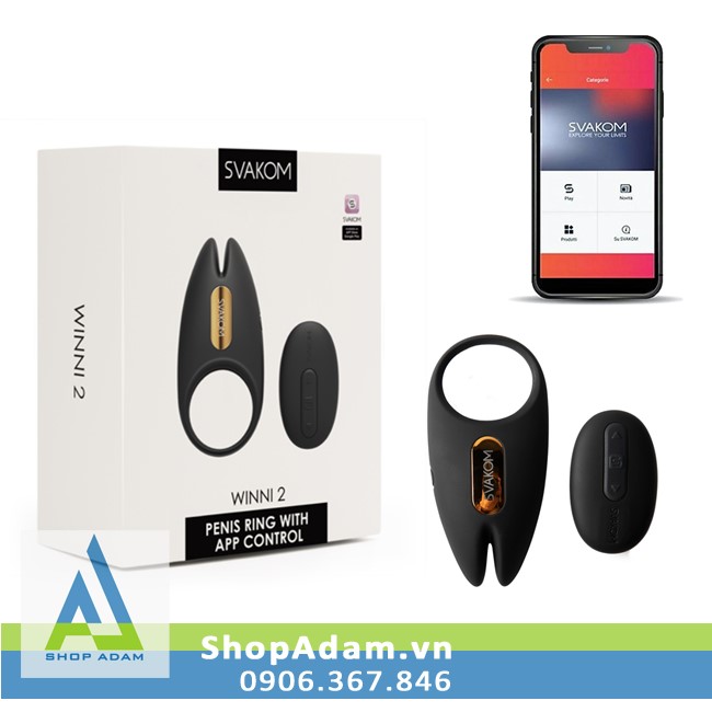 Vòng rung Svakom Winni 2 USA điều khiển app siêu bền kích thích