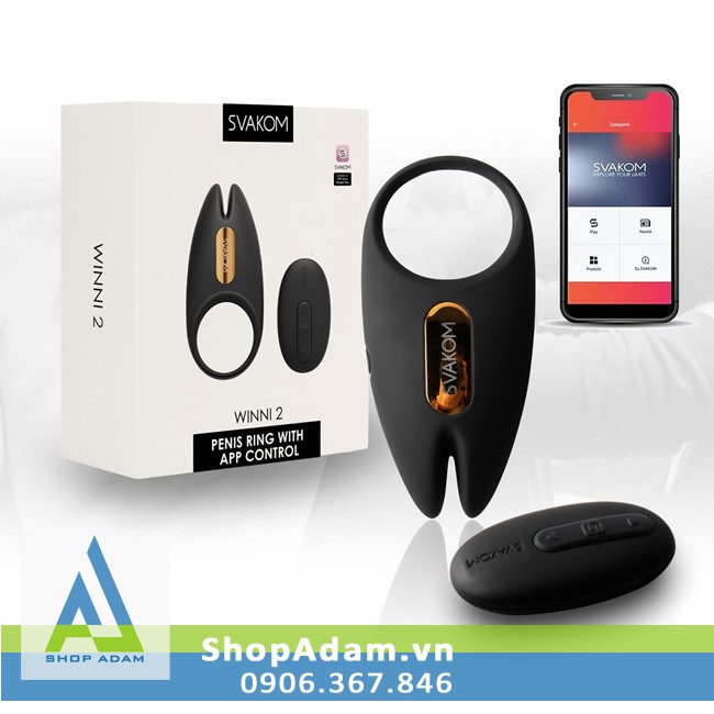 Vòng rung điều khiển từ xa qua App Svakom Winni 2 - USA