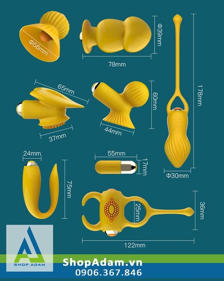 Máy Rung Tình Yêu Leten 7 Phụ Kiện Kích Thích Đa Năng Mua Ngay