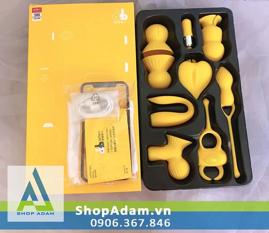 Máy Rung Tình Yêu Leten 7 Phụ Kiện Kích Thích Đa Năng Mua Ngay