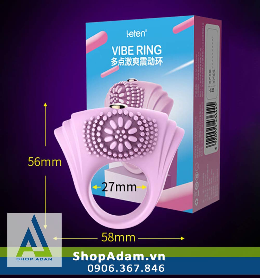 Vòng rung gai Leten Vibe Ring tăng khoái cảm sục sôi