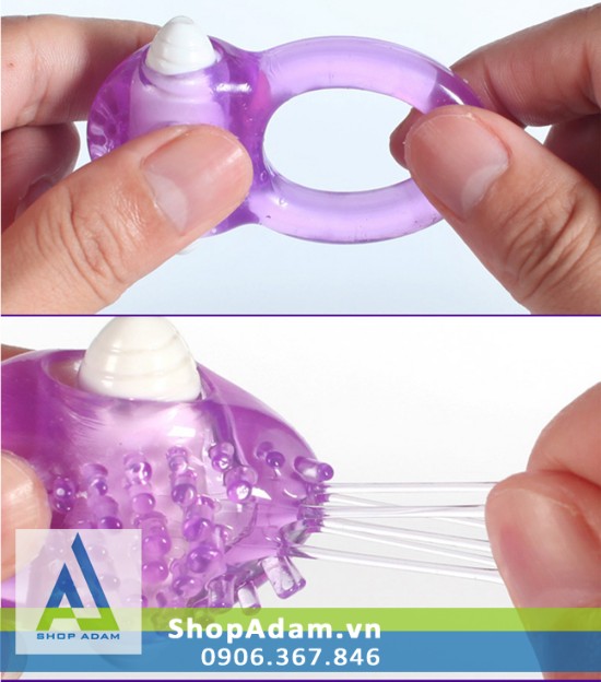 Vòng rung silicon gai mềm giá tốt tăng cực khoái cho nam