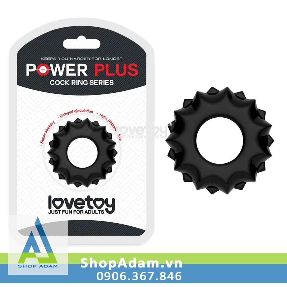 Vòng đeo chống xuất tinh sớm Lovetoy Power Plus kéo dài quan hệ an toàn Vòng đeo chống xuất tinh sớm Lovetoy Power Plus kéo dài quan hệ an toàn