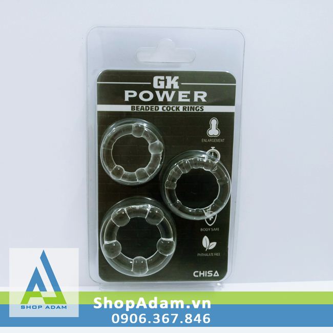 Vòng đeo dương vật có bi tăng kích thích GK Power