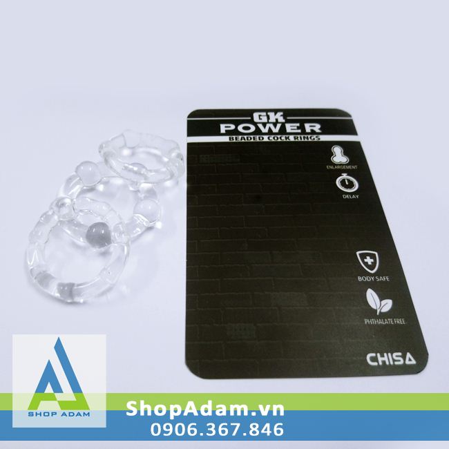 Vòng Đeo Dương Vật Có Bi GK Power Tăng Kích Thích Dịu Nhẹ