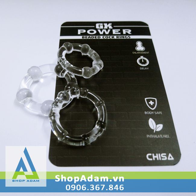 Vòng Đeo Dương Vật Có Bi GK Power Tăng Kích Thích Dịu Nhẹ