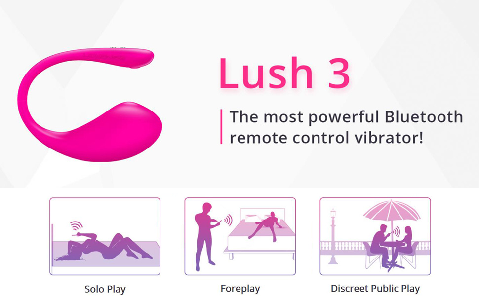 Lovense Lush 3 trứng rung không dây điều khiển smartphone tiện lợi