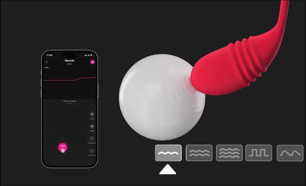 Lovense Vulse trứng rung thụt tự động cao cấp điều khiển App