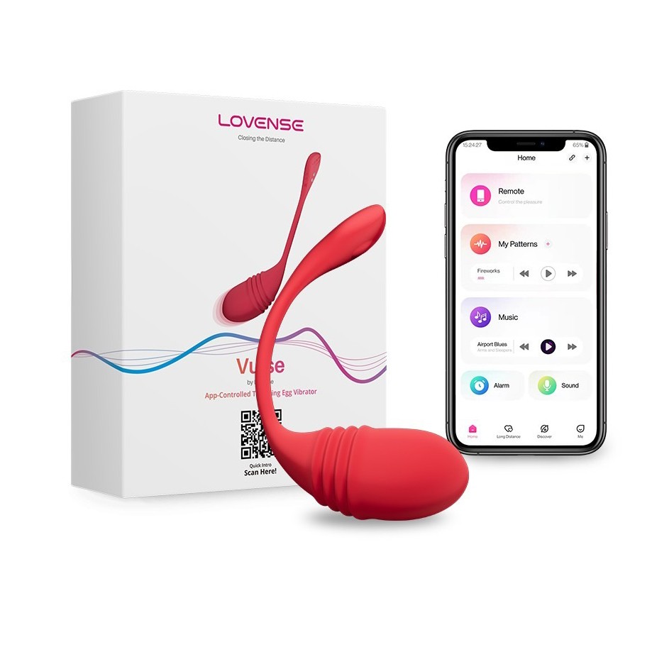 Lovense Vulse Trứng Rung Tự Động App Điều Khiển Chống Thấm Nước