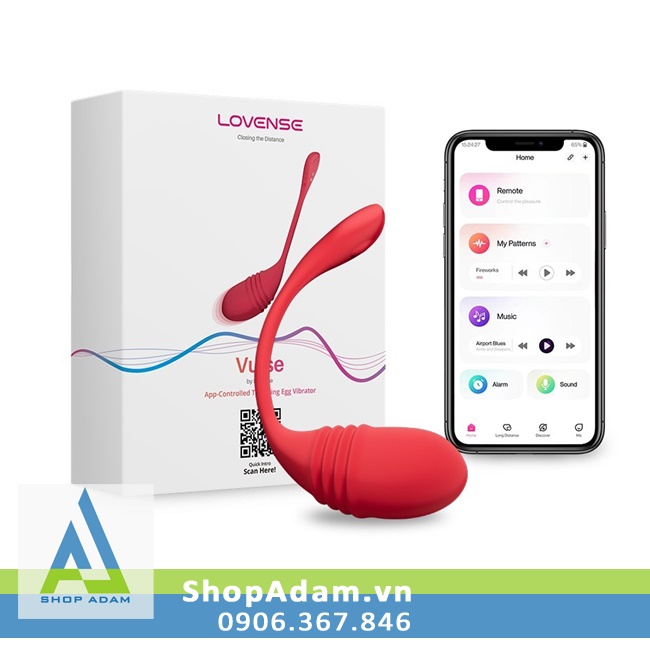 Lovense Vulse Trứng Rung Tự Động App Điều Khiển Chống Thấm Nước
