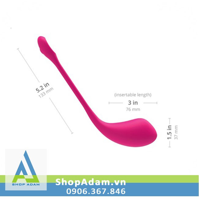 Lovense Lush 2 trứng rung điều khiển từ xa siêu nhạy an toàn