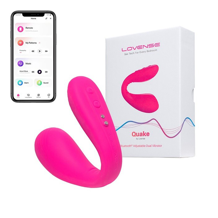 Lovense Quake máy rung tình yêu 2 đầu kết nối App điều khiển