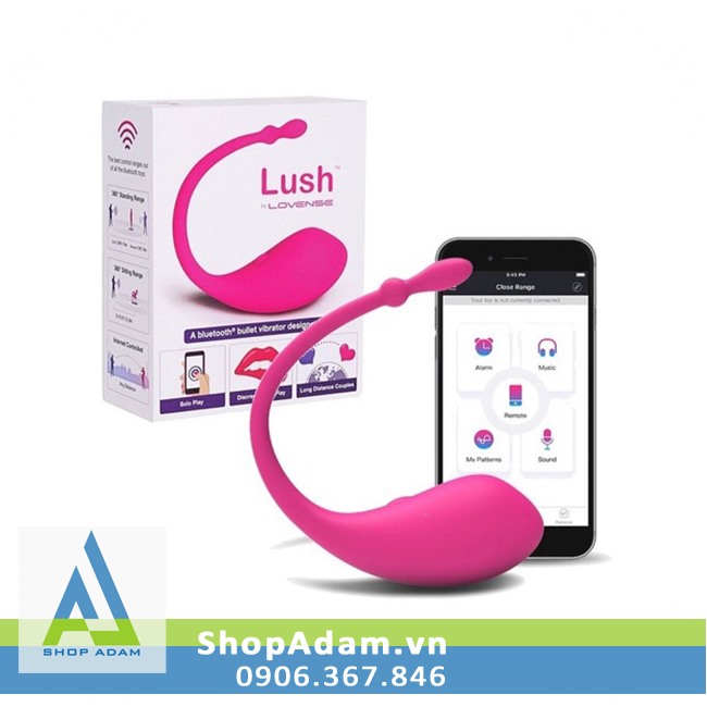 Lovense Lush trứng rung điều khiển từ xa bằng điện thoại cao cấp 
