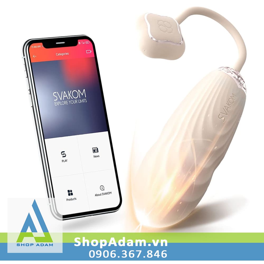 Trứng rung Svakom Aravinda thụt tự động kết nối app cao cấp