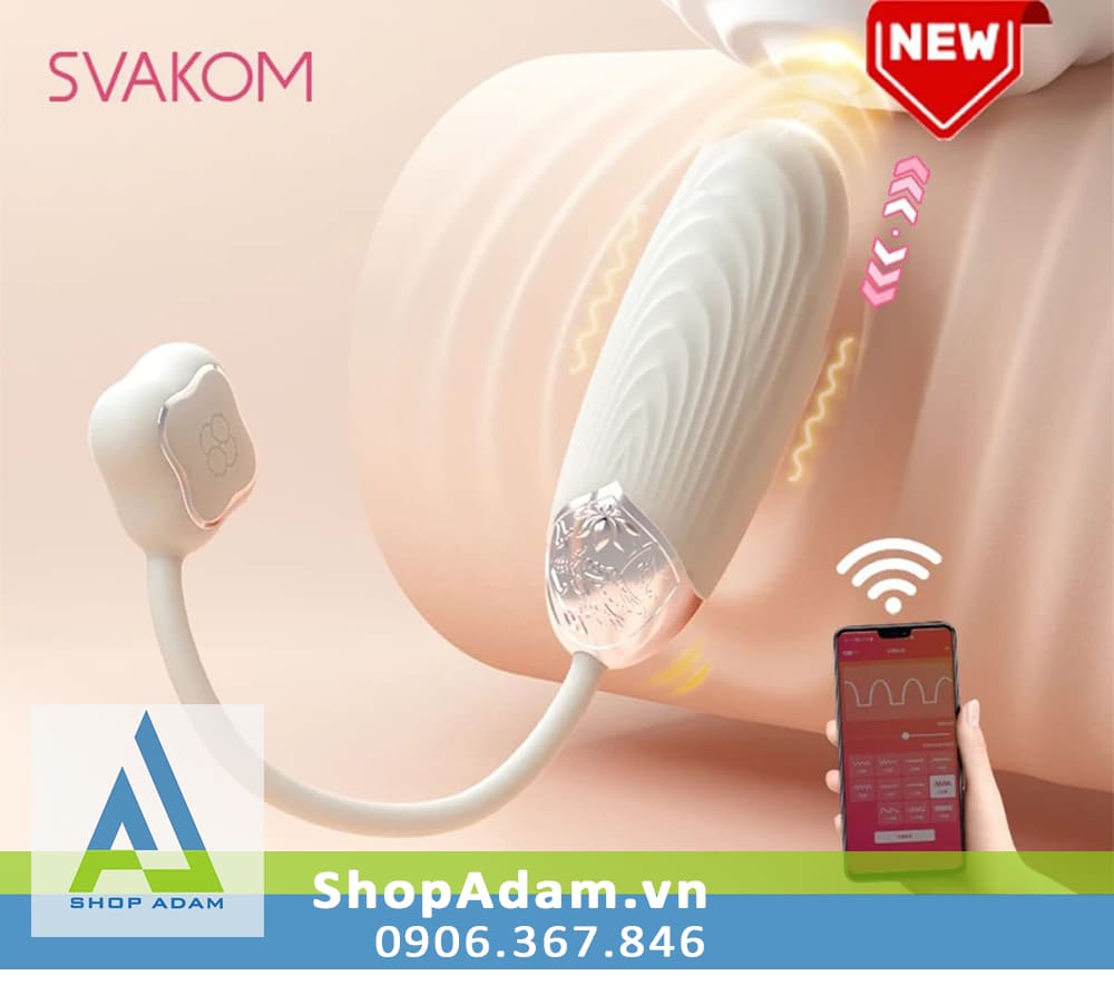 Trứng rung Svakom Aravinda thụt tự động kết nối app cao cấp