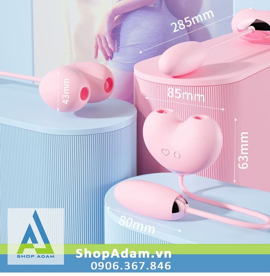 Máy bú liếm âm đạo Zemalia Peachy Dolphin Plus trứng rung đa chế độ cao cấp