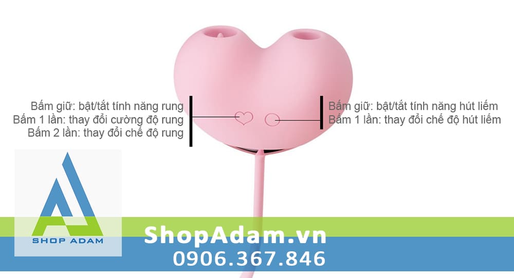 Máy bú liếm âm đạo Zemalia Peachy Dolphin Plus trứng rung đa chế độ cao cấp
