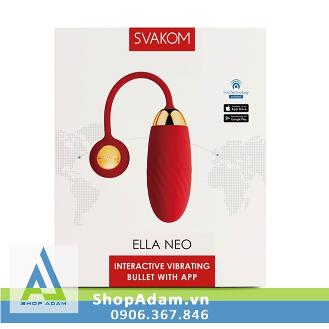 Trứng rung Svakom Ella Neo điều khiển từ xa, app tương tác hấp dẫn