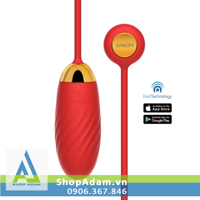 Trứng rung Svakom Ella Neo điều khiển từ xa, app tương tác hấp dẫn