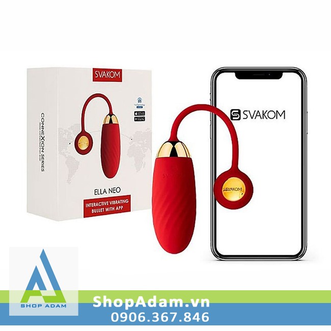 Trứng rung điều khiển từ xa tương tác qua app Svakom Ella Neo