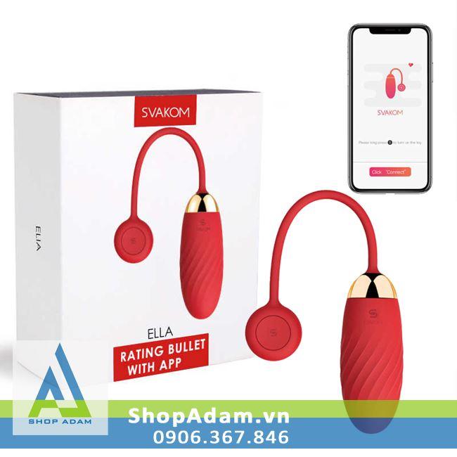 Trứng rung siêu mạnh điều khiển bằng điện thoại smartphone Svakom Ella