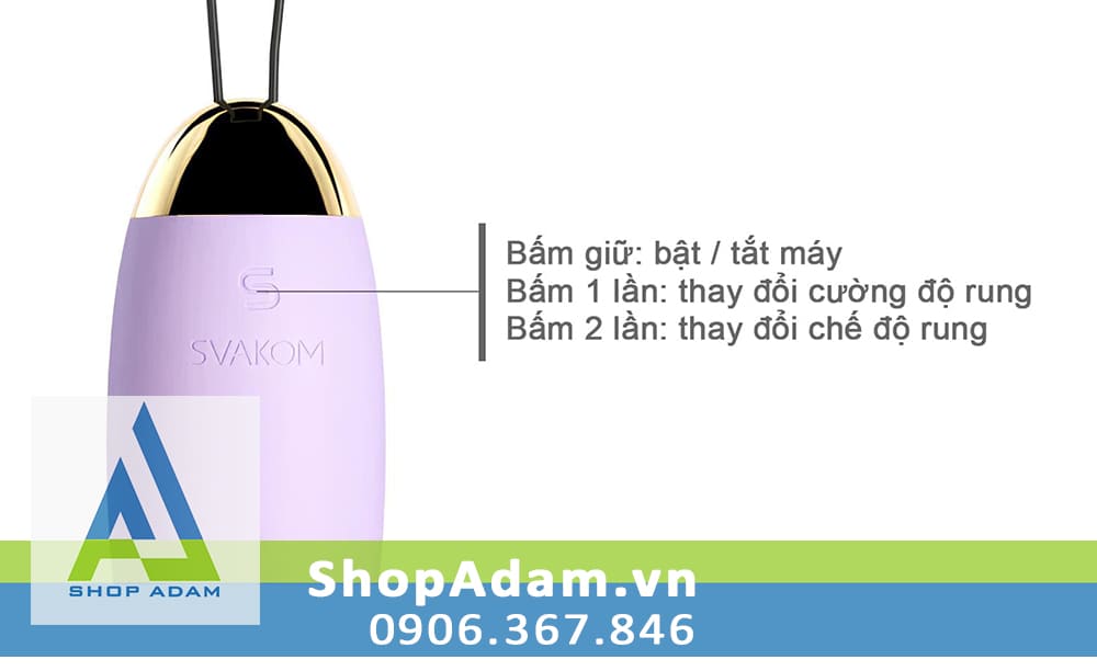 Trứng rung Svakom Elva điều khiển qua app trải nghiệm cao cấp