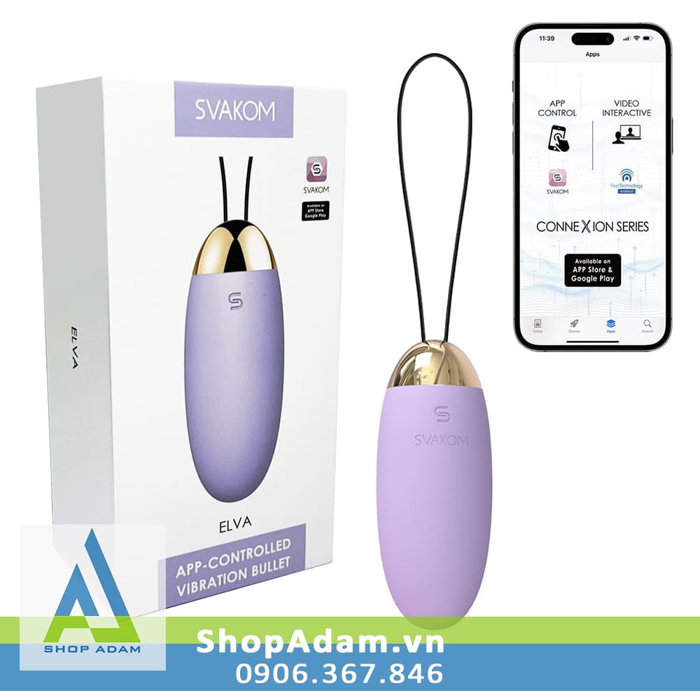 Trứng rung Svakom Elva điều khiển app trải nghiệm cực đã