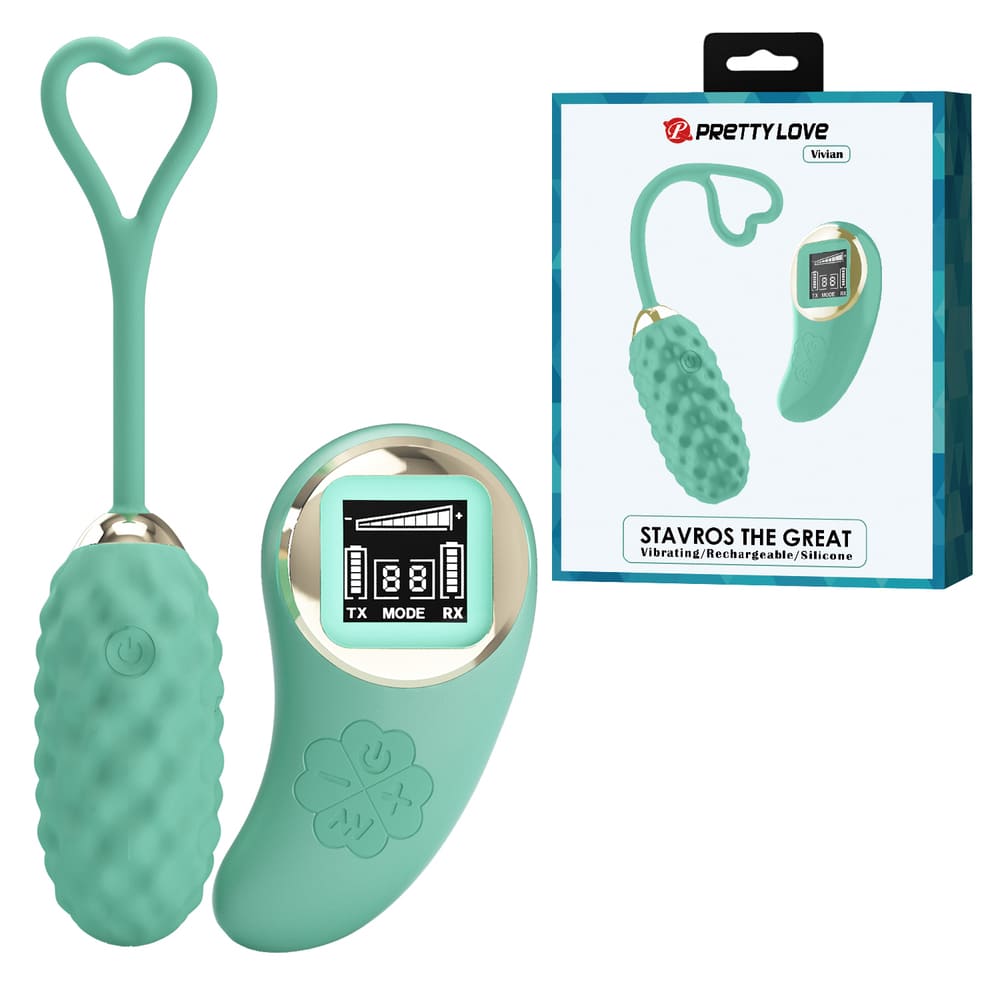 Máy rung trứng Pretty Love Vivian điều khiển từ xa màn hình LED cao cấp