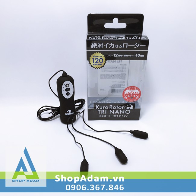 Máy trứng rung mini 3 đầu Kuro Rotor Tri Nano kích thích đa kiểu
