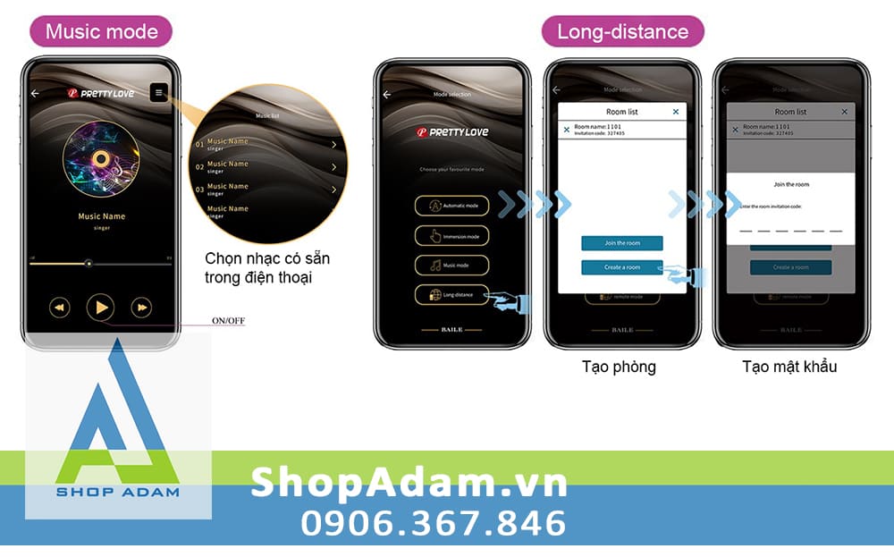 Bóng tập Kegel Pretty Love Elvira rung App silicon y tế an toàn ngừa lỏng