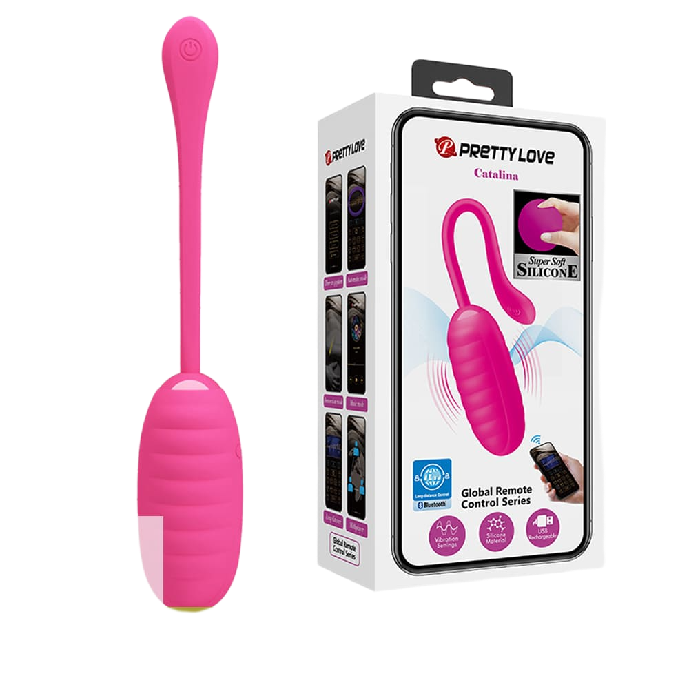 Trứng rung silicone điều khiển app điện thoại Pretty Love Catalina