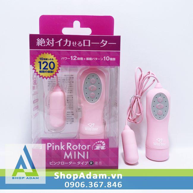 Trứng rung mini 120 kiểu rung Pink Rotor Nhật Bản siêu mạnh