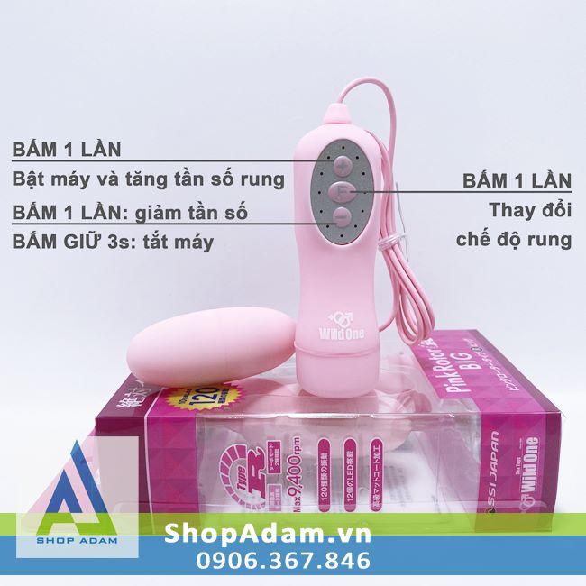 Trứng rung Pink Rotor BIG Nhật trọn vẹn cảm xúc 10 chế độ rung