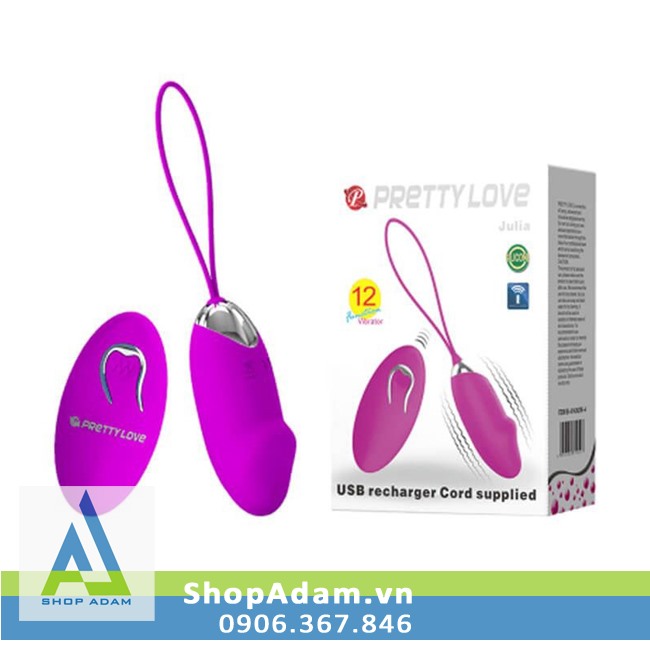 Sex toy trứng rung điều khiển từ xa Pretty Love Julia 12 chế độ 
