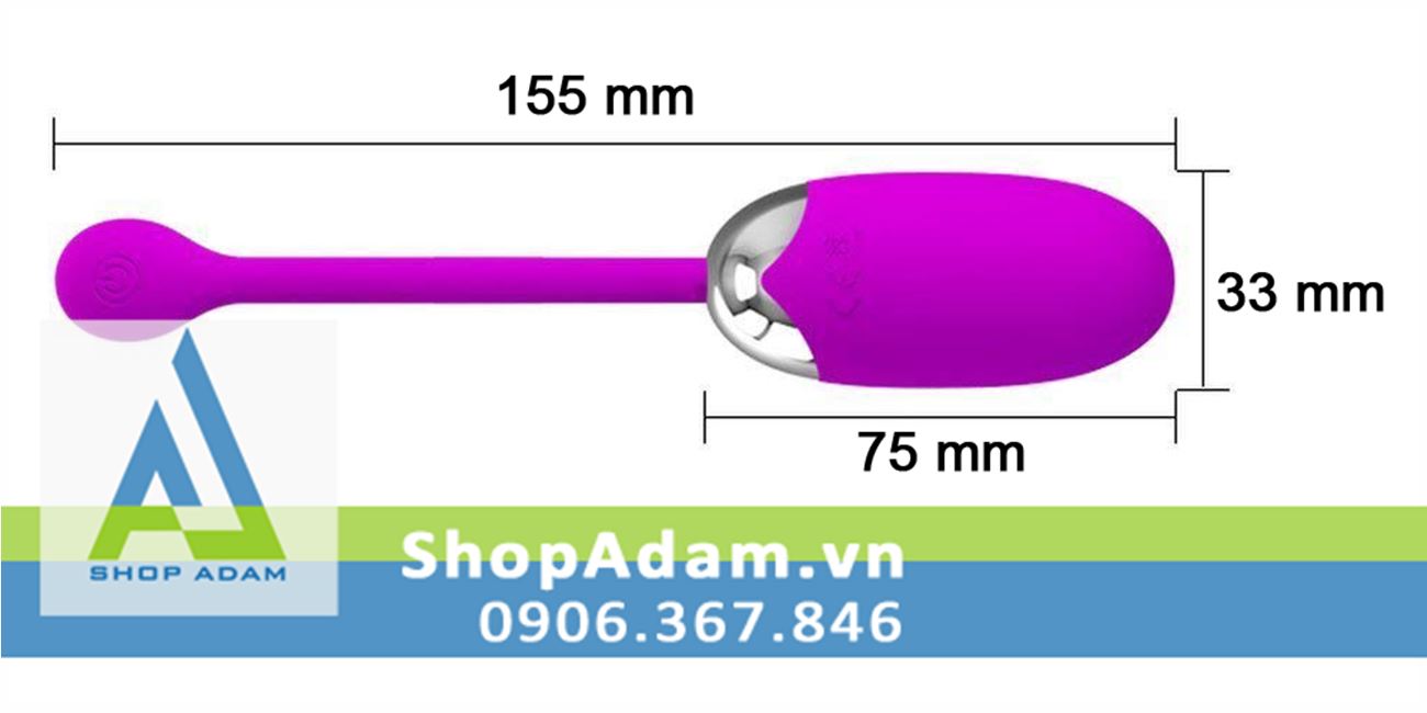 Trứng rung mini Pretty Love Brook 12 chế độ kích thích tuyệt đỉnh