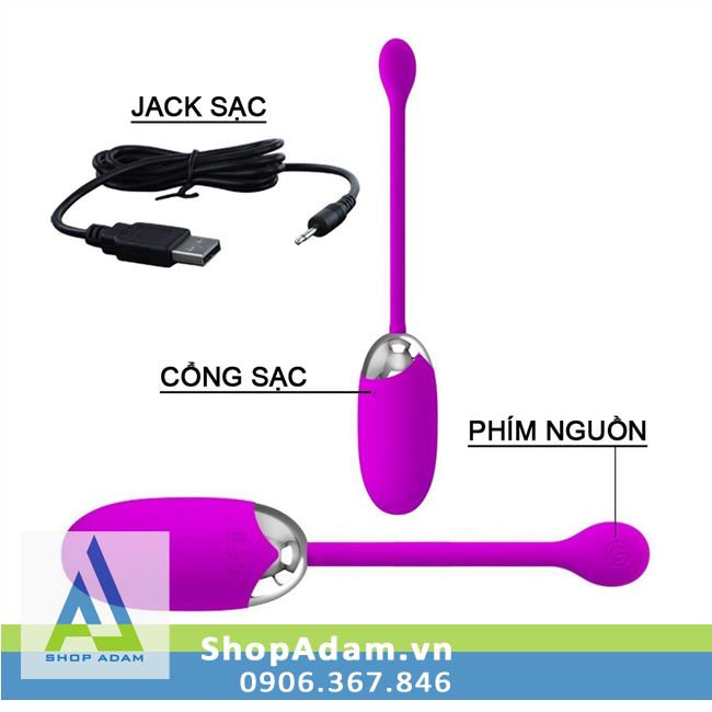 Trứng rung Pretty Love Brook 12 chế độ nhỏ gọn tiện dụng